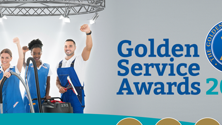 Golden Service Award Banner